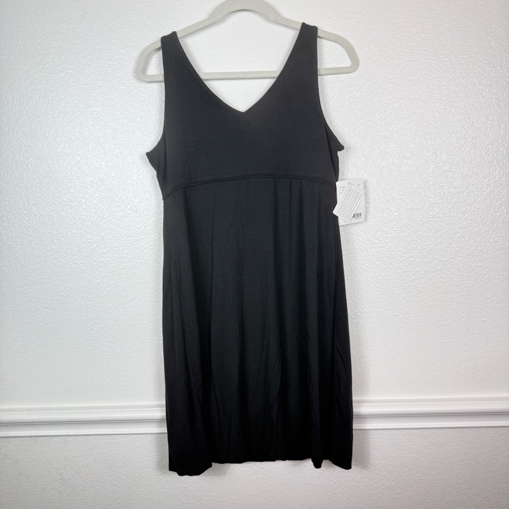 NWT Athleta Santorini Thera Dress, Black SIZE M - NEW - Casual to Dressy Travel